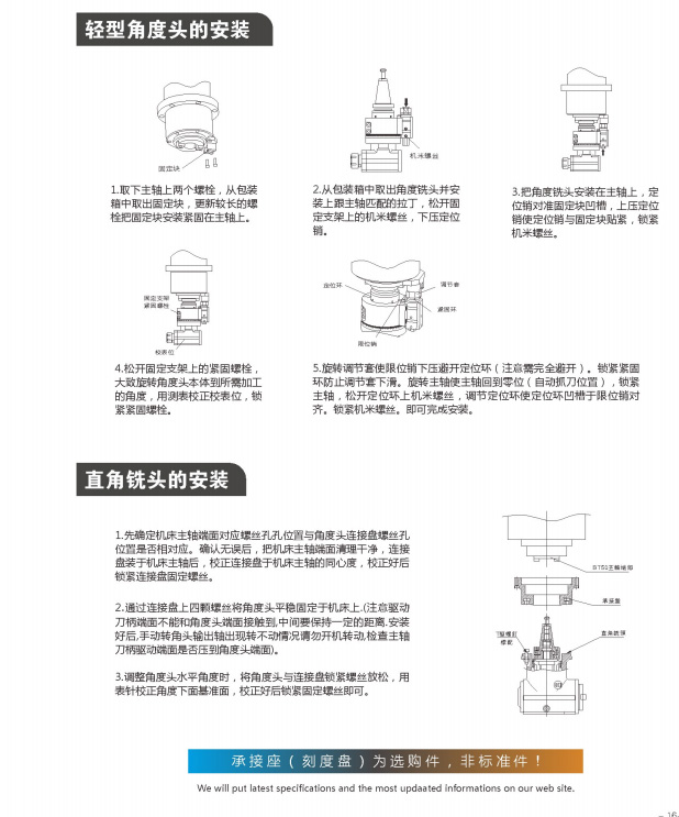 高剛性、高精度銑頭